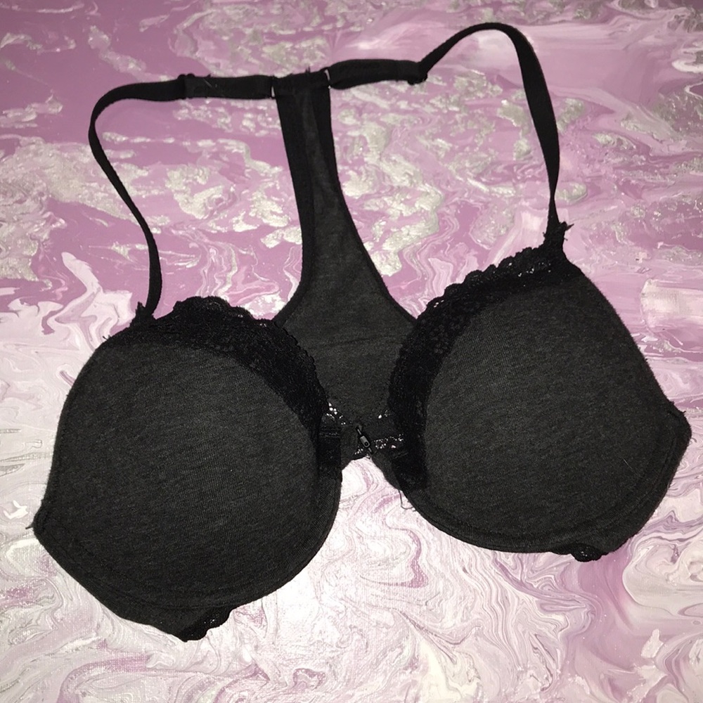 Aerie RacerBack Demi Clip Front Lace Bra